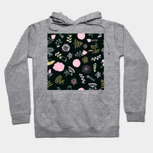 Elegance Seamless pattern with flowers Hoodie